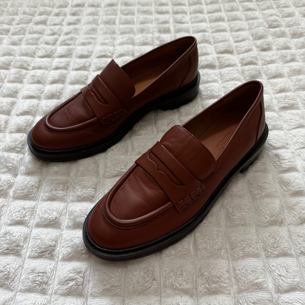 NEW Madewell 8.5 The Vernon Loafer Brown Leather Chunky Y2K 2000s NL839
